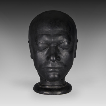 Face cast of the Romantic poet William Blake from the collection of the National Funeral Museum in London.